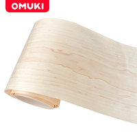 OMUKI Natural Maple Wood Veneer Handmade DIY Production and Renovation Furniture Speakers Wooden Crafts
