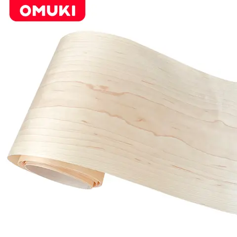 OMUKI 천연 단풍나무 베니어 수제 DIY 생산 및 개조 가구 스피커 나무 공예