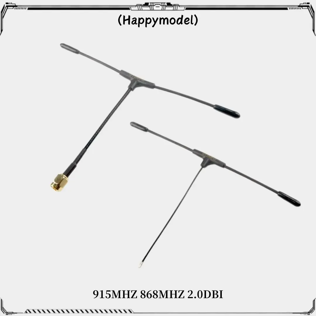 HappyModel 915MHZ 868MHZ 2.0DBi T-Type Antenna IPEX4 SMA for ExpressLRS ELRS ES900TX ES900RX DIY Parts