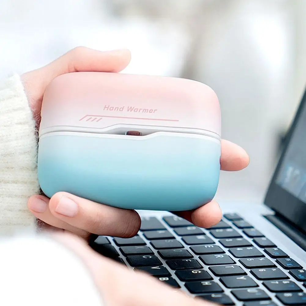 

Portable Winter Hand Warmer Magnetic 2-In-1 USB Handheld Heater Colorful Creative Split Type Portable USB Warmer Gift For Babies