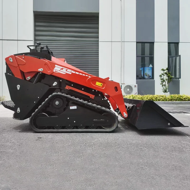 Enclosed System 1000-1500mm Wide Compact Diesel Skid Steer Loader Chinese Skid Steer Loader Mini Skid Steer Loader with Acce