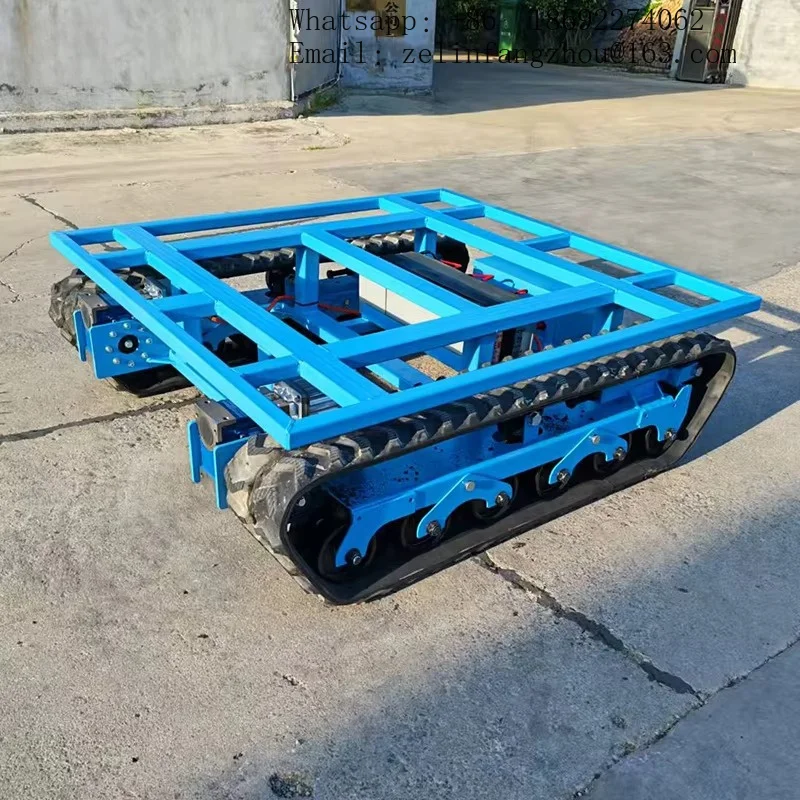 Lightweight Crawler Chassis High Strength Alloy Frame for Agricultural Engineering Robot Undercarriage Heavy Duty Pro