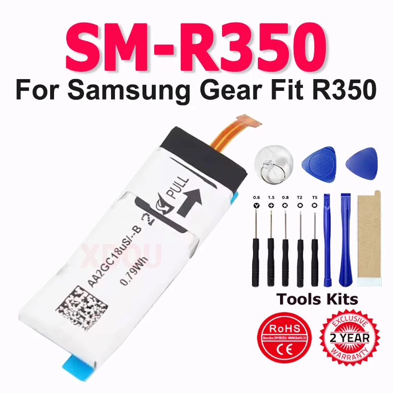 

SM-R350 Battery For Samsung Gear Fit R350 SM-R350 Smart Watch Bateria + Free Tools
