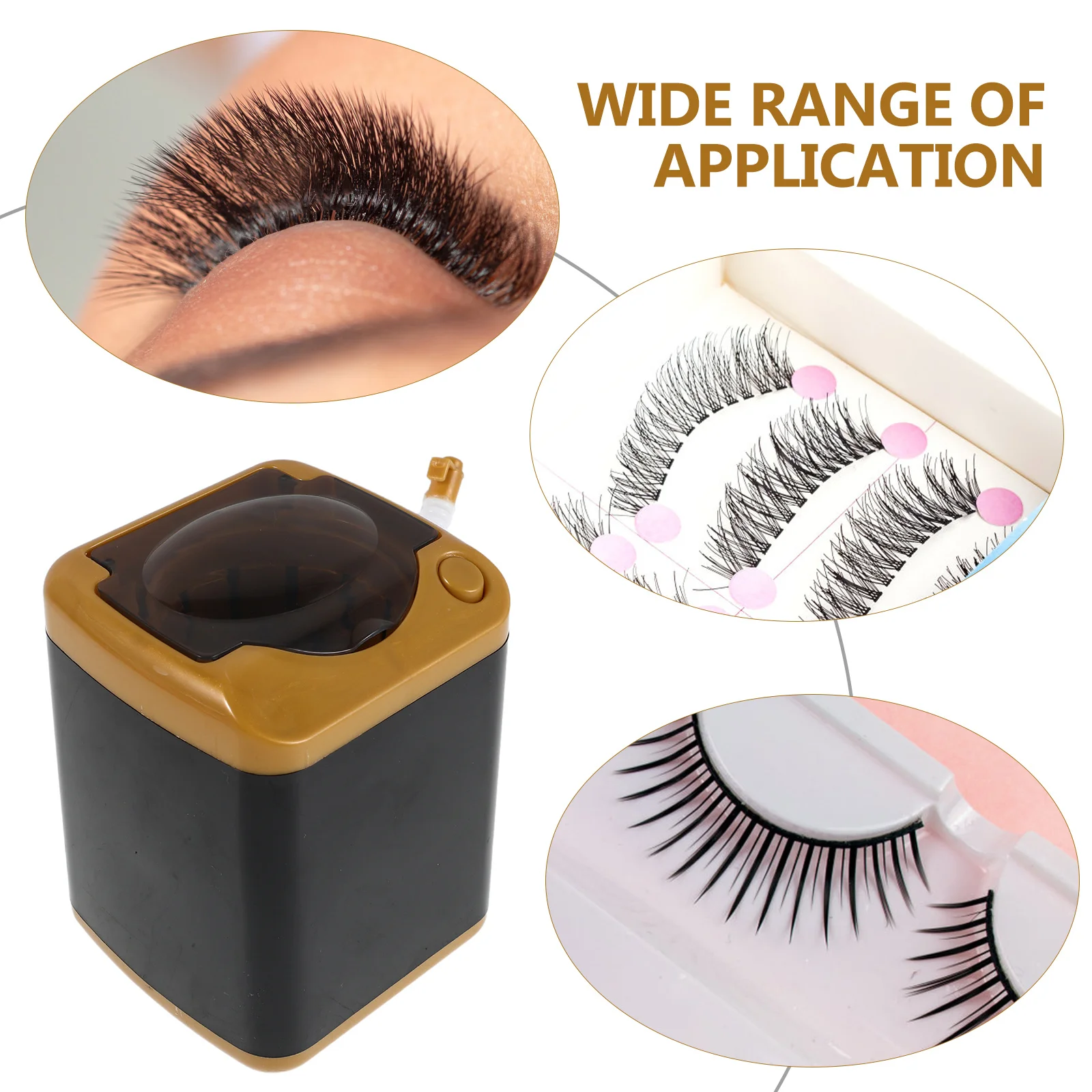 1 Juego de máquina limpiadora de pestañas, Mini lavadora automática para esponjas de maquillaje, herramienta de belleza portátil, máquina limpiadora de pestañas