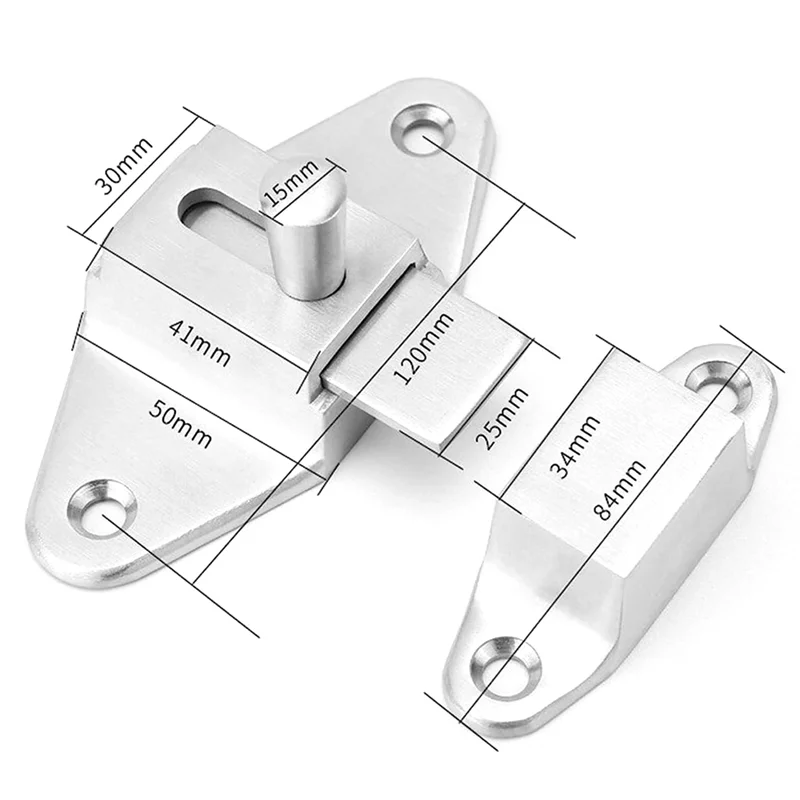 

Versatile Bolt Room Door Lock Buckle Anti-Theft Lock Door Bolt Aircraft Latch