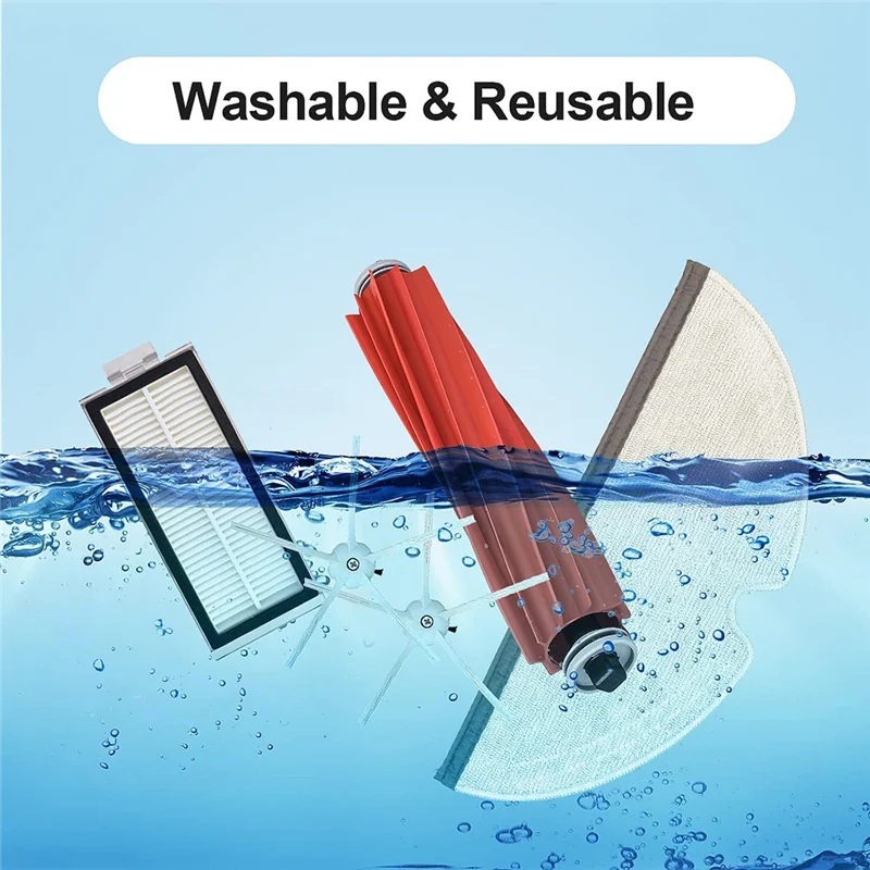 ABRG-ملحقات لقطع غيار Roborock Q7 Max Plus / Q7 Max / Q7 / Q7 Plus، مجموعة فرش مرشحات جهاز آلي لتنظيف الأتربة