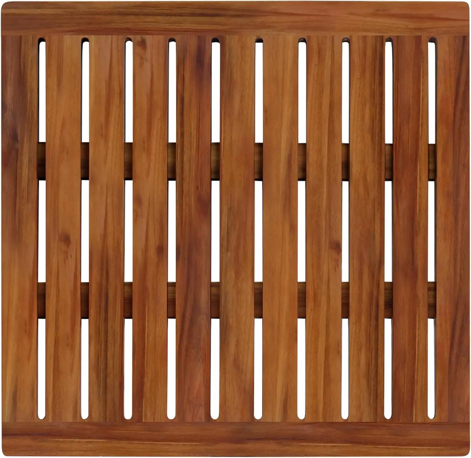 

Acacia Wood Shower Mat 21x21 Inches, Non-Slip Bathroom Bathtub Spa Garden Home Floor Mat for Indoor and Outdoor Use
