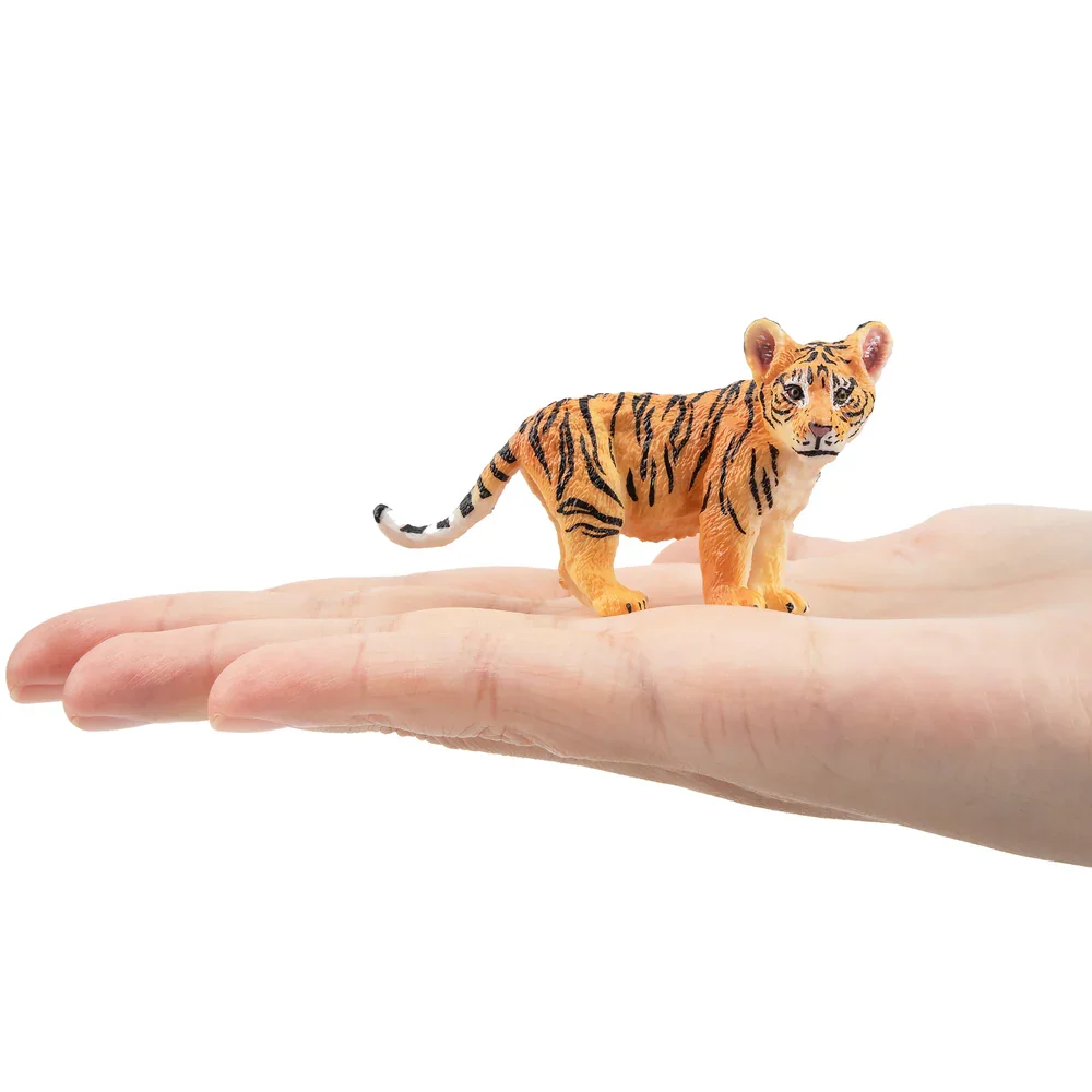 Tigre Cub debout de simulation pour enfants, modèle animal quelque part, mini figurines, poupées d'action, jouets d'Auckland, cadeau de décoration de gâteau