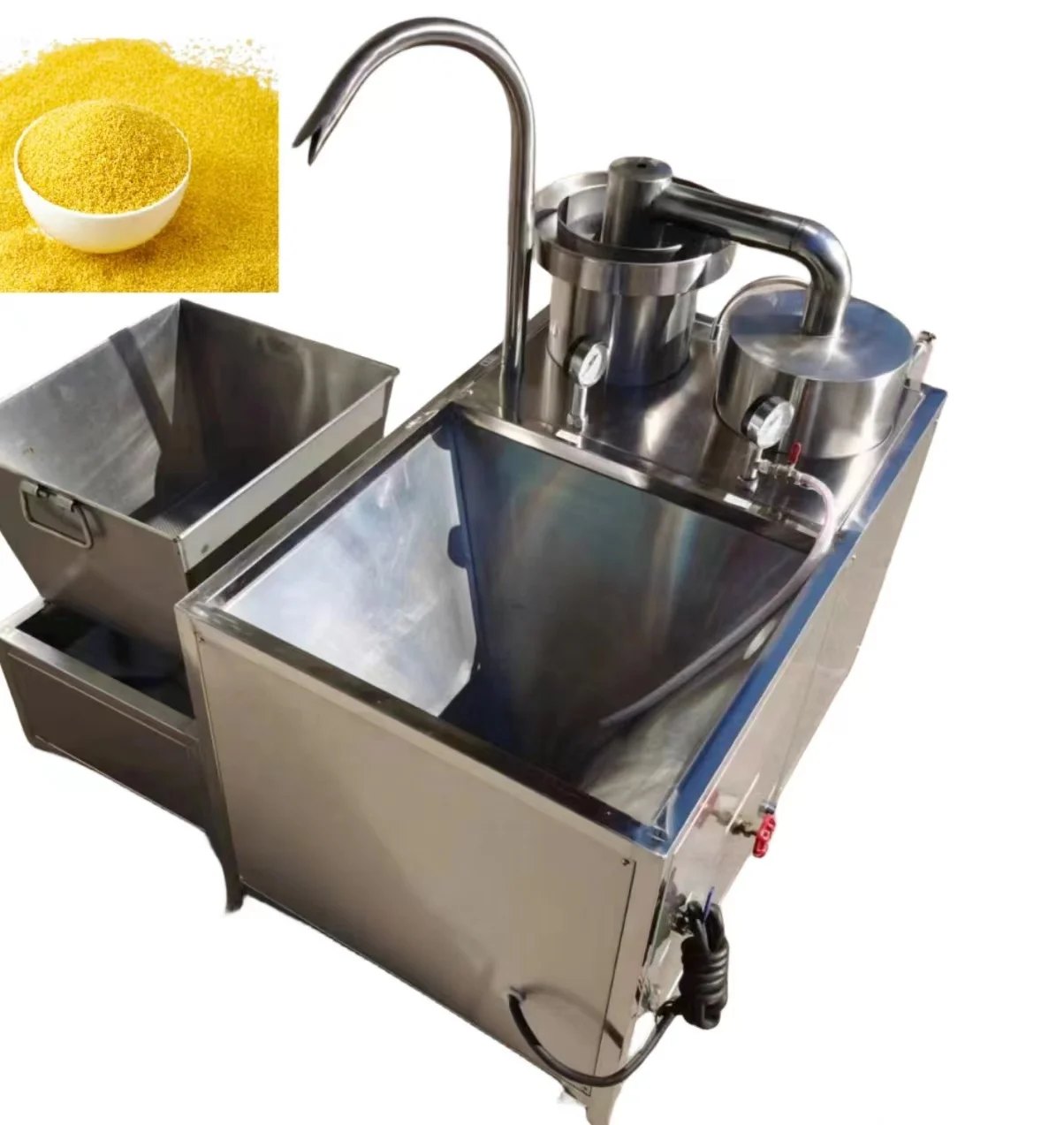 Automatic Stainless steel rice washing bowl machine Rice Washing Machine green beans rice cleaning machine