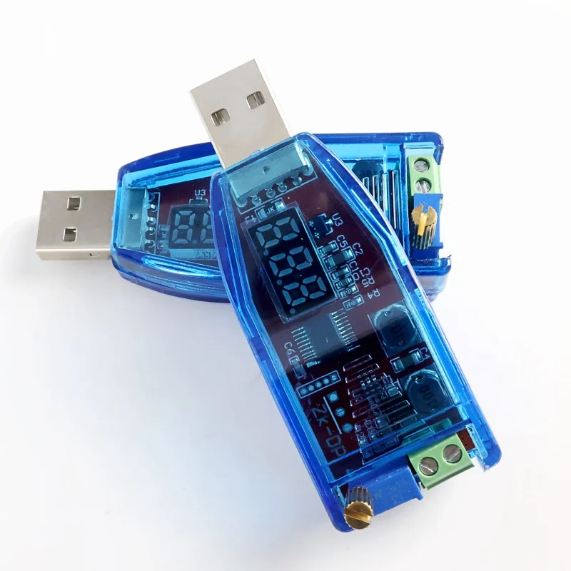 LED DC-DC 5V to DC 1-24V Adjustable Potentiometer USB Step Up/Down Buck Boost Converter Power Supply Voltage Regulator Module