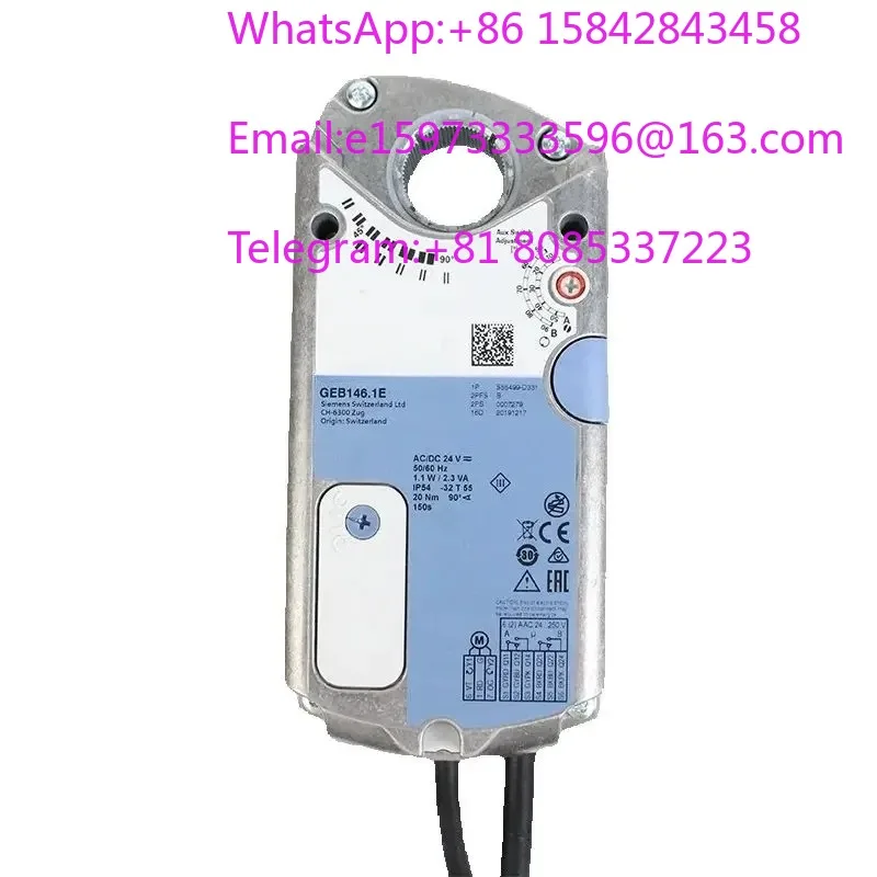 Electronic Rotary Actuators for 2-position 3-position On Off Damper Actuator 20NM GEB146.1E AC24V DC24V Ventilation Air HVAC