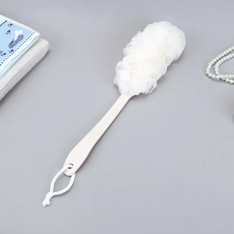 

1pc Long Handle Bath Brush Back Bath Shower Scrubber Body Soft Mesh Scrub Puff Clean Oneself Bath Back Brush