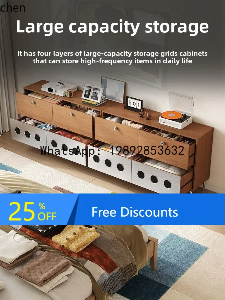 

Средневековый обеденный боковой шкаф, боковой шкаф из массива дерева, интегрированный с настенным боковым шкафом, хранилище рядом с телевизором