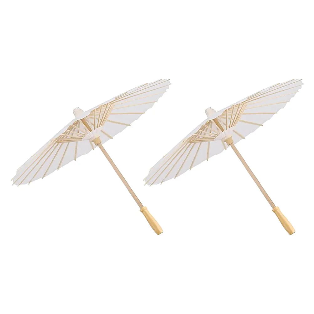 

2Pcs DIY Drawing Umbrella Blank Paper Umbrella for Kids Hand-Painted Creation Kindergarten Activities School Classroom Exercises