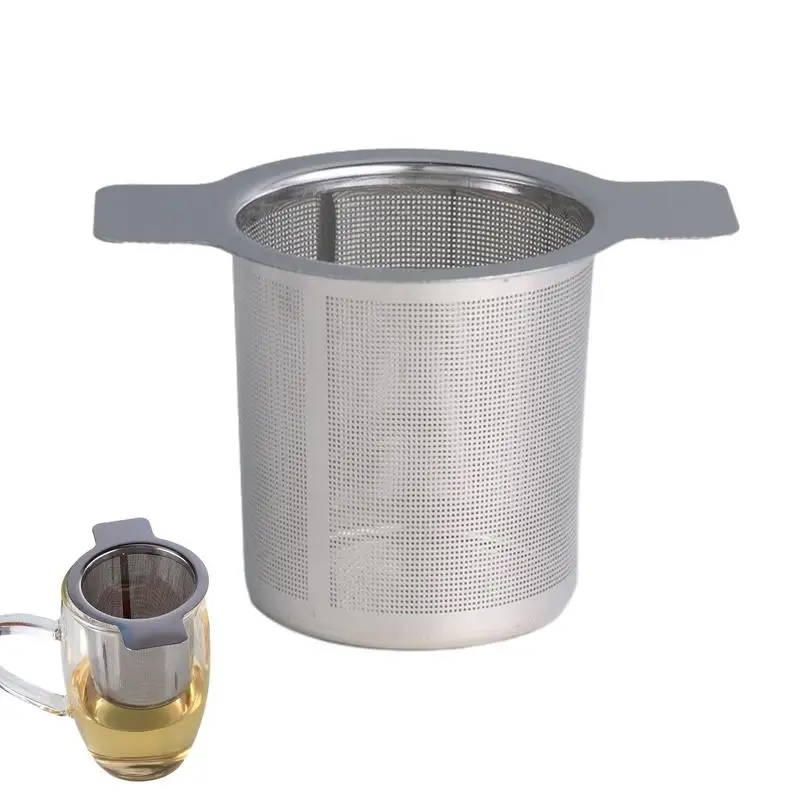 Rustproof Tea Filters Double Handles Tea Infuser Steel Fine Mesh Coffee Filter Teapot Cup Filters For Soup Stock Hot Pot