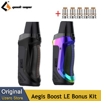 Original Geekvape Aegis Boost LE Bonus Kit 3.7ML Pod Cartridge 40W Vape Luxury Edition with 5 B Coils E Cigarette Vaporizer