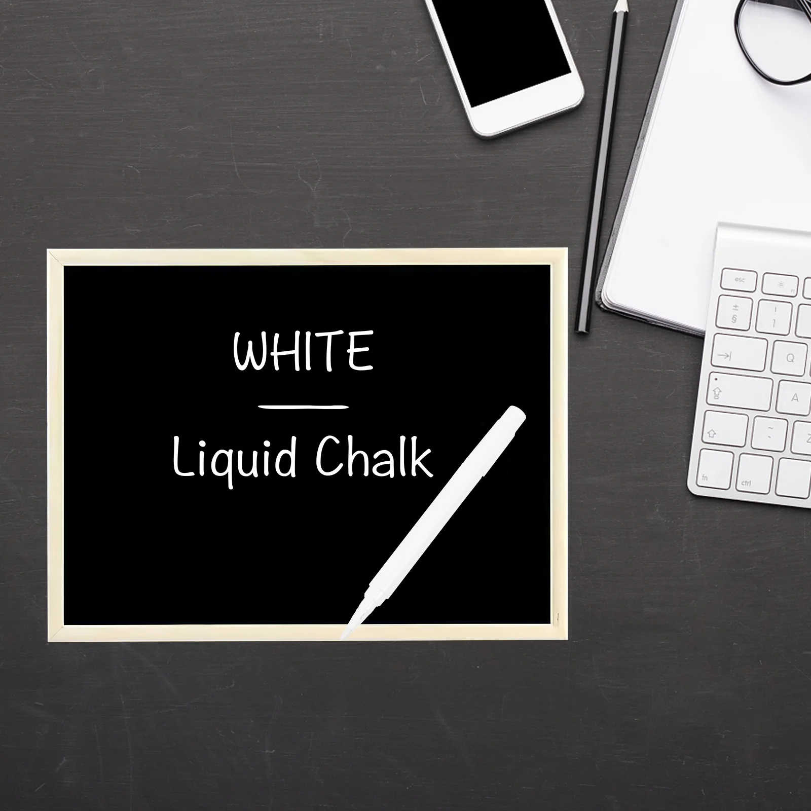 

15Pcs Liquid Chalk Markers Portable Blackboard Writing Pens for Glass Paper Plastic Classroom Office