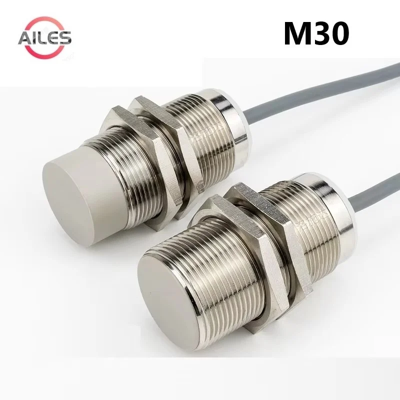 

M30 Inductive Sensor Proximity Switch NPN PNP NO NC 3Wires Sensors 10mm 15mm 16mm 22mm 25mm 40mm Detect Distance