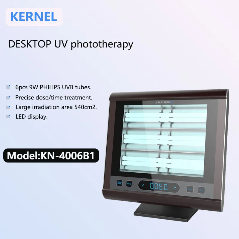 Kernel  UV Therapy UVB Narrowband Lamp Table-top NB UVB Lamp UVB Phototherapy KN-4006B1 for Vitiligo Psoriasis Treatment