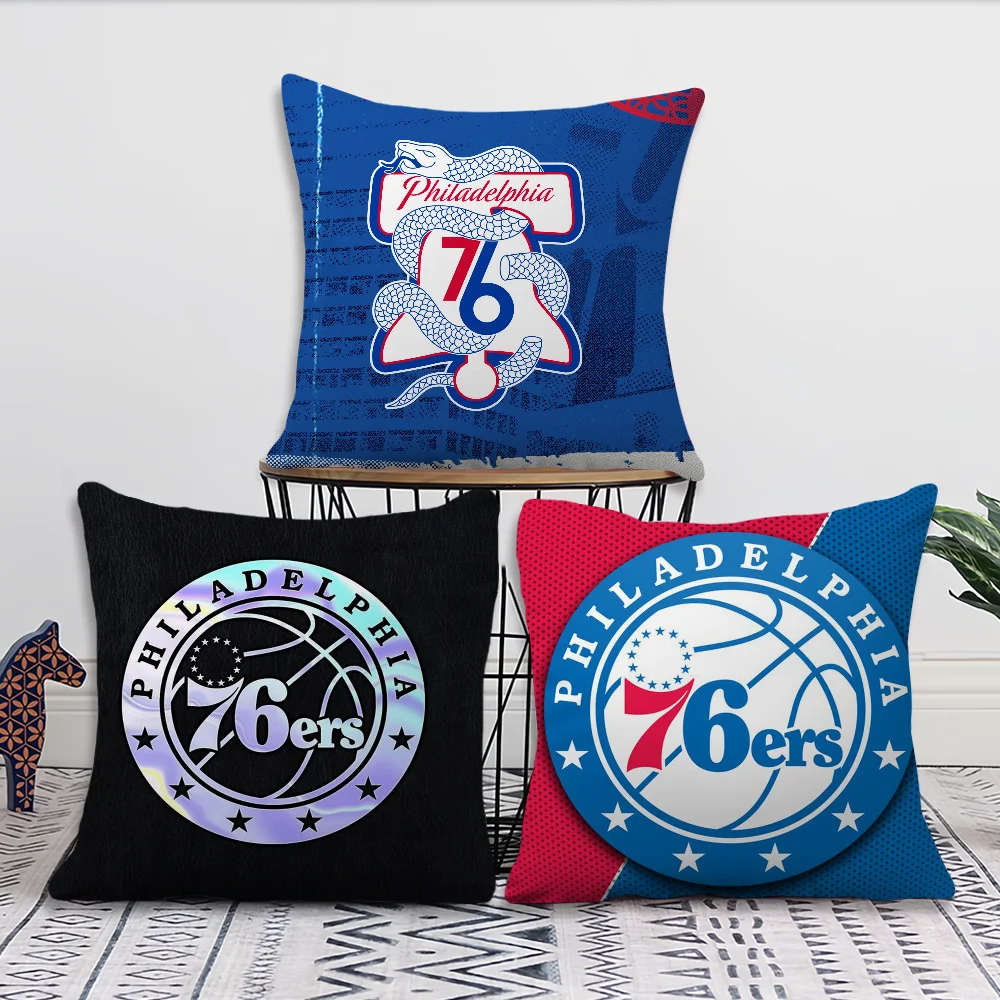 Club P-Philadelphia 76ers Pillow Case living Room Home Sofa Office Shop Cover Printing Comfort Decoration Nordic Simplicity