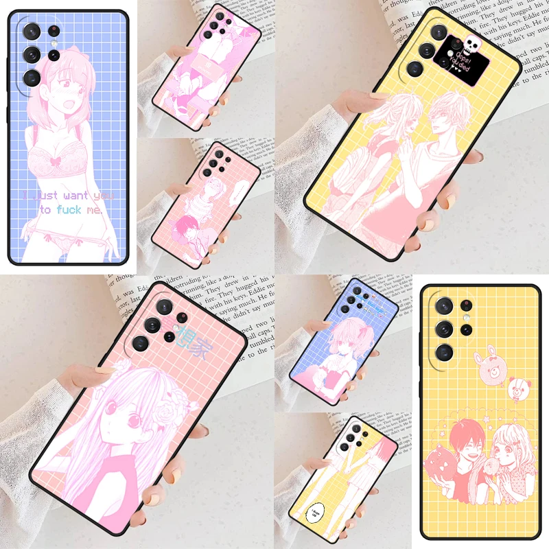 

manga kawaii Phone Case For Samsung Galaxy S24 S23 S22 S21 Ultra S10 Note 10 Pro S20 Plus FE S9 S8 Cover