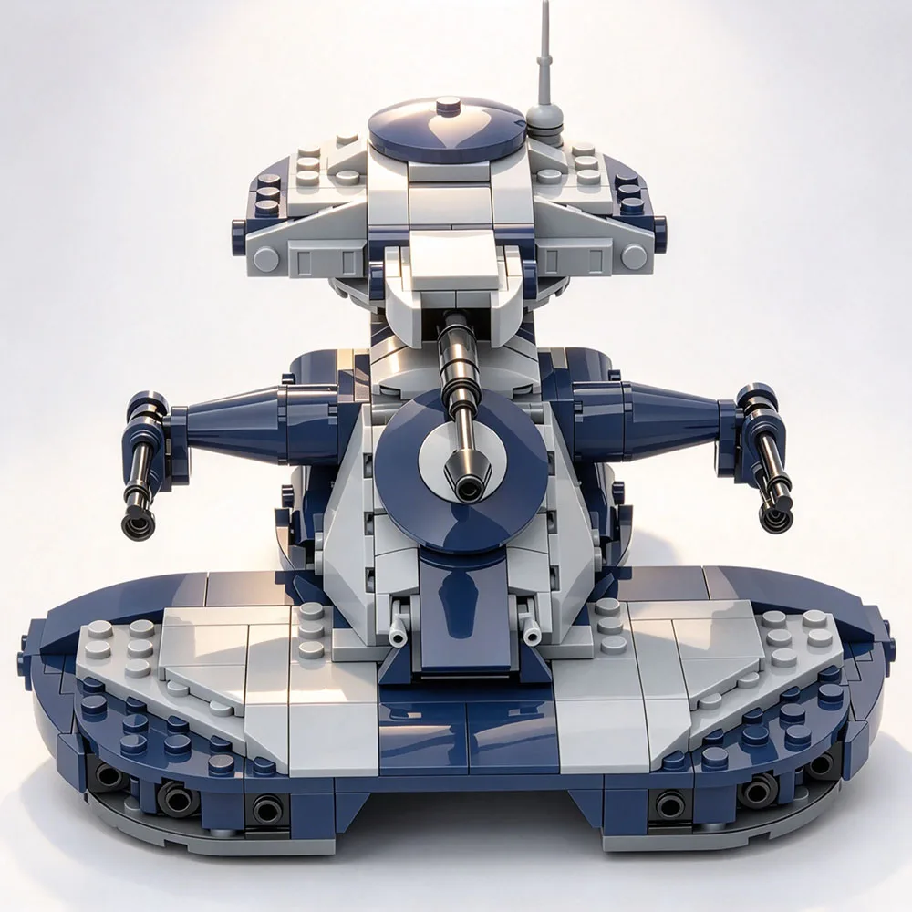 MOC Classic Star Movie Accessories Military Attack AAT Tank Building Blocks Space Wars Assault Vehicle Model