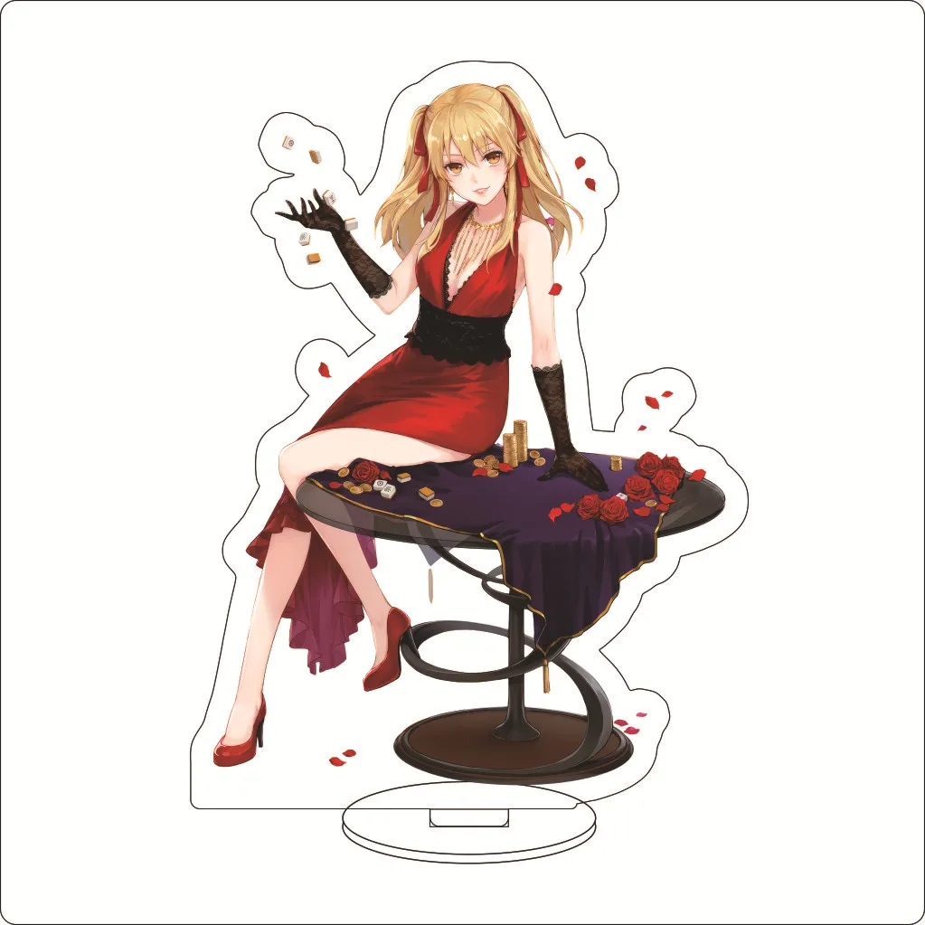 16CM Anime Kakegurui‌ Jabami Yumeko Saotome Meari Momobami Kirari Ikishima Midari Cos Acrylic Figure Stand Gifts Ornaments - view 4