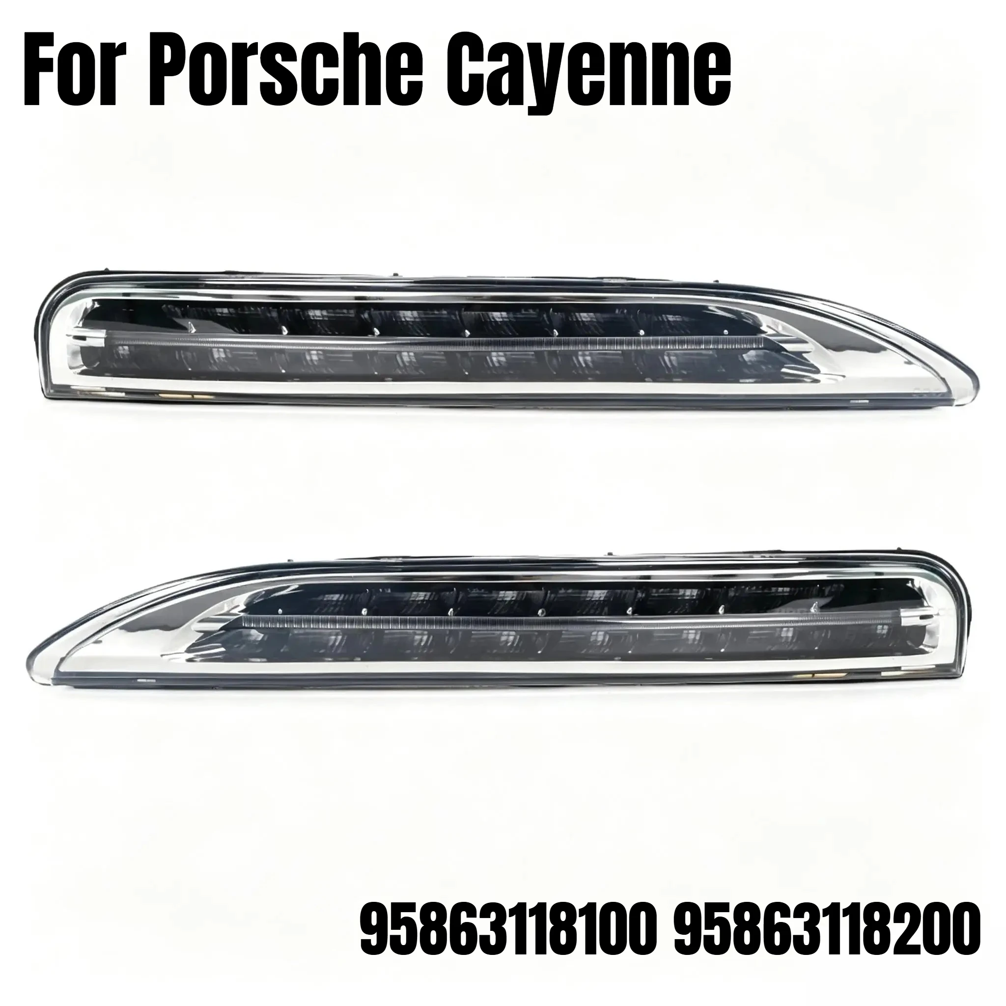 For Porsche Cayenne 2011-2017 LED Front Bumper Daytime Running Light DRL Driving Lamp Car Accessories 95863118100 95863118200