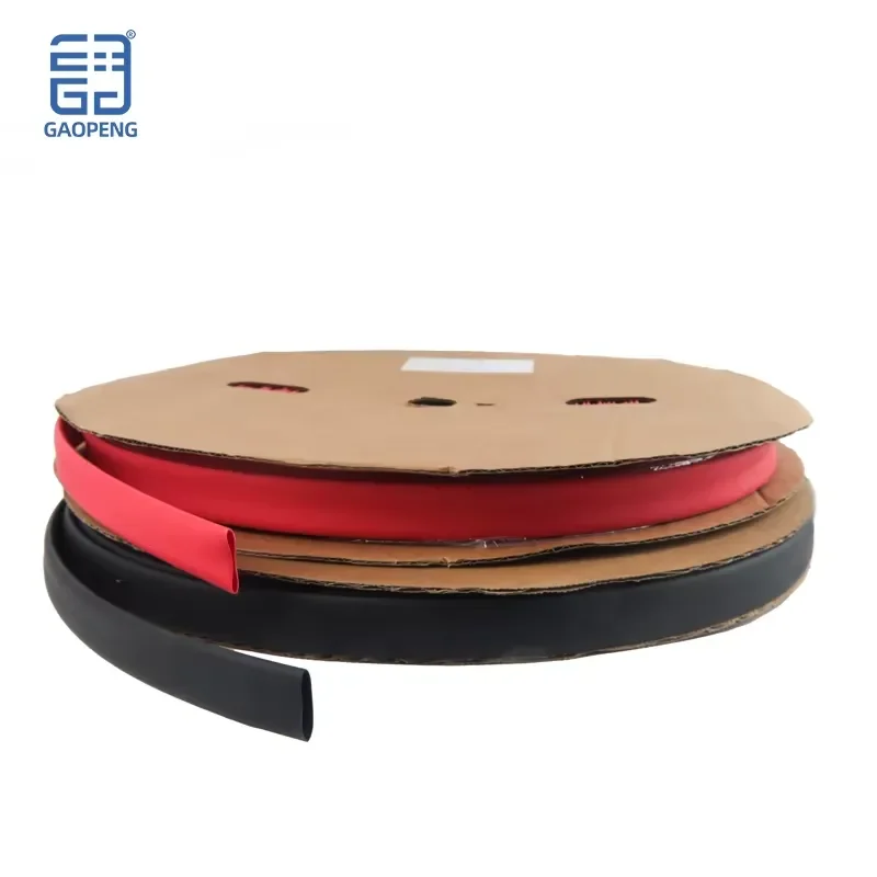 

15Mm waterproof double wall heat shrinkable sleeve double wall adhesive 3:1 insulated cable sleeve 50 meters per roll