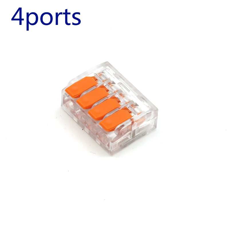 محطة أسلاك سريعة شفافة ، نوع الضغط ، موصل توصيل سلكي ، 2 منفذ ، 4 منافذ ، 5 منافذ ، 3 منافذ ، 10