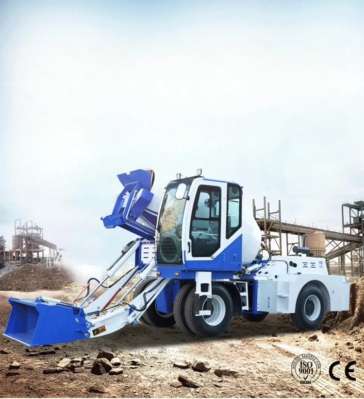 Self Loading Concrete Mixer Mini Tractor Portable For Small Projects