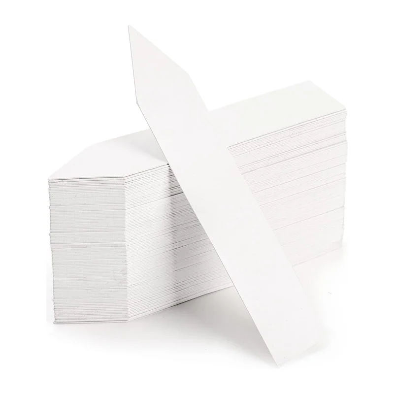 100Pcs Plastic Plant Labels Set White Plant Labels Plant Garden Tags 10x2cm Waterproof Plant Seed Label Pot Marker Plant Labels
