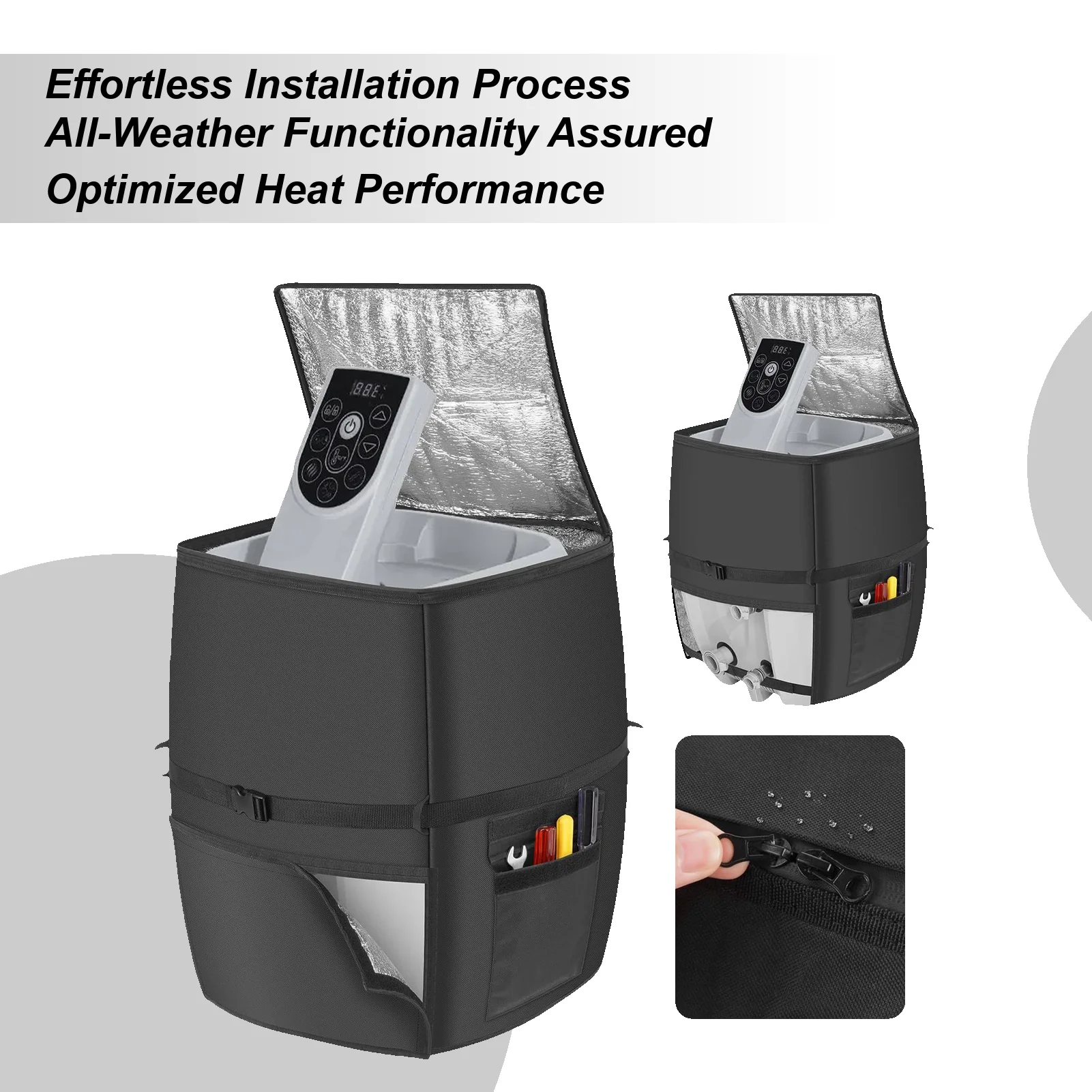 

Universal Inflatable Spa Water Heater Pump Cover For Hot Tub Spa Heater Pump Waterproof Hot Tub Pump Cover Outdoor Pool Parts