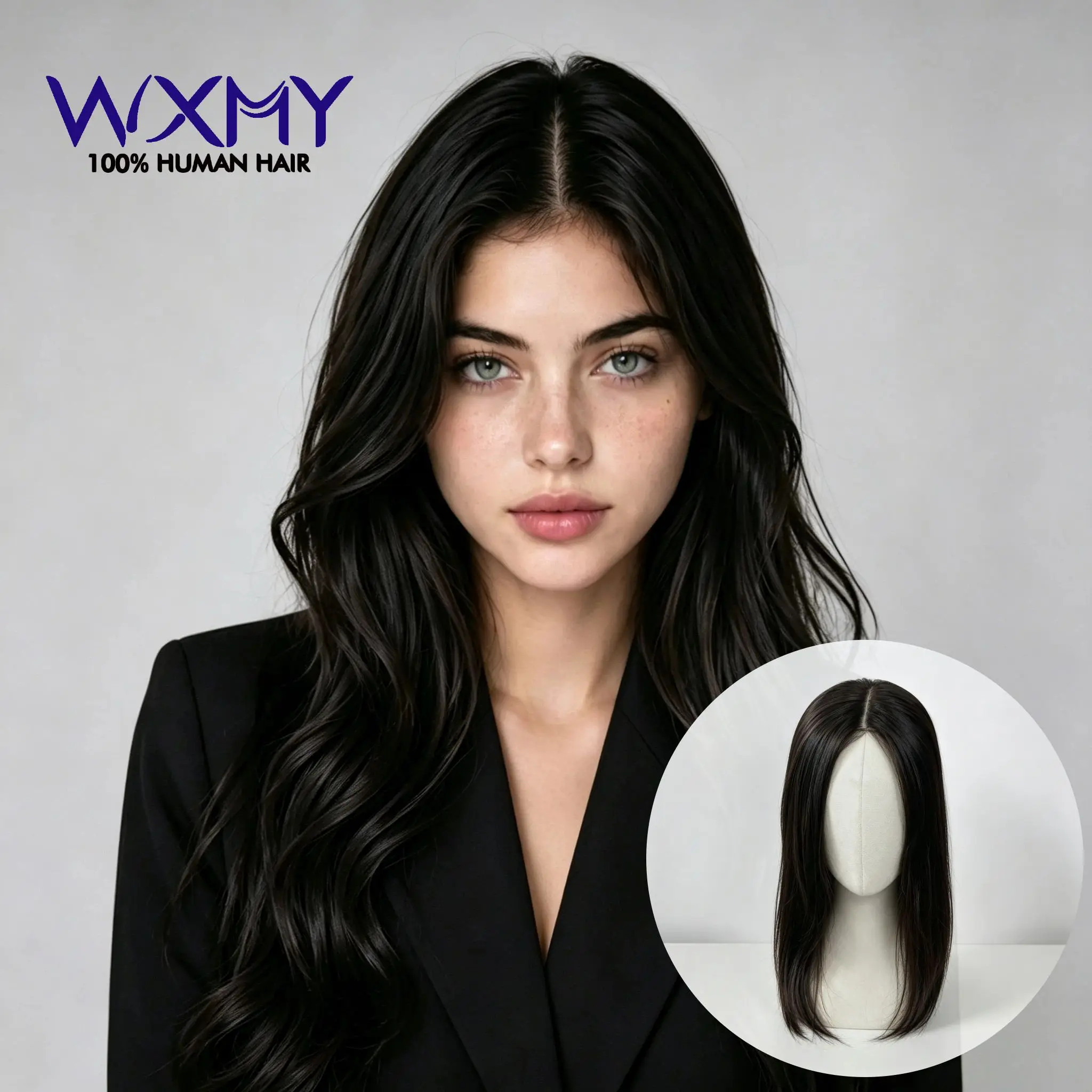 Topper Women Silk ＆Skin Base With Clips Straight Hair Toppers Natural Scalp Human Hair Topper For Women Breathable Hair Systems