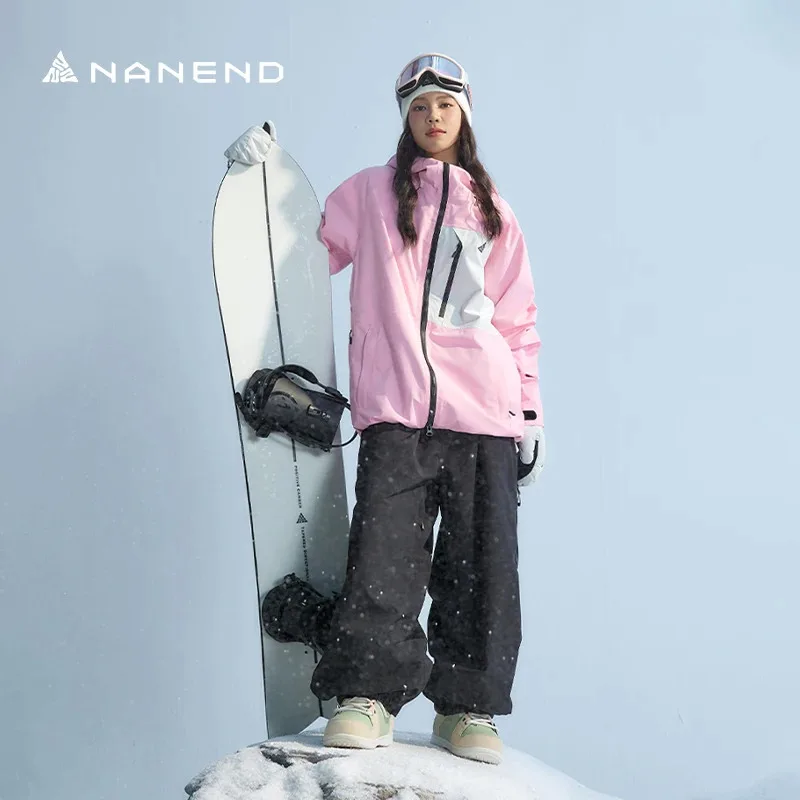 

Nanend Snowboard Suit Set Waterproof And Wear-Resistant Warm Ski Suit Winter Outdoor Ski Equipment Men'S And Women'S