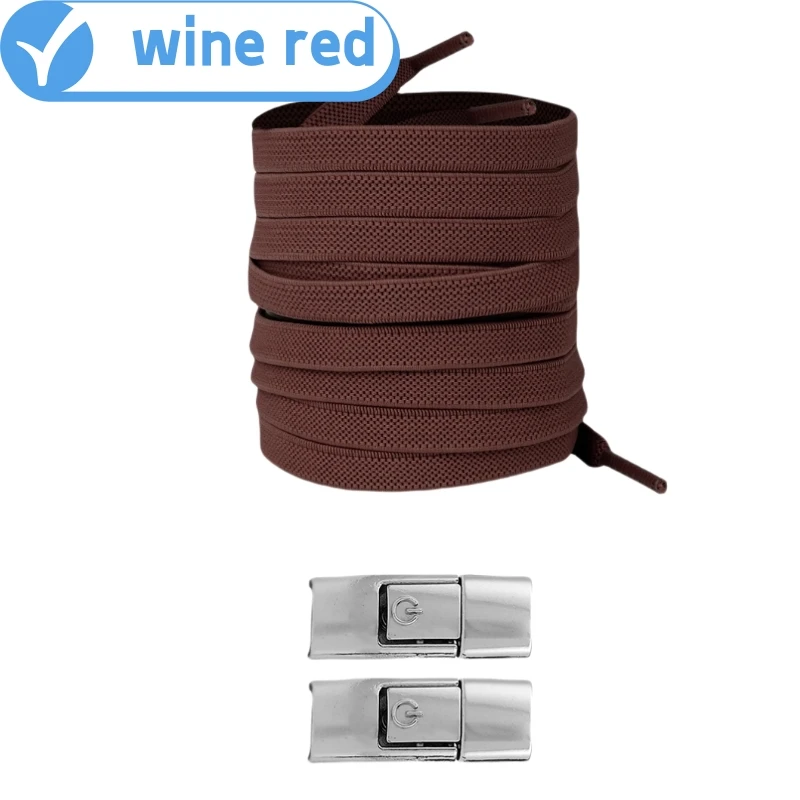 8 MM 2023 Keine Krawatte Schnürsenkel Drücken Sie Schloss Schnürsenkel Ohne Krawatten Elastische Schnürsenkel Sneaker Kinder Erwachsene Verbreiterte Flache Schnürsenkel für Schuhe