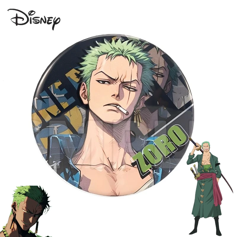 One Piece Sanji Cartoon Anime Student Badges Creativity Personality Boys and Girls Brooches Backpacks Clothing Accessories Gifts