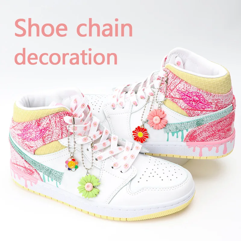 1 stks DIY bloemen schoenketting decoratie meisjes en kinderen schoenen accessoires trend creatieve schoenveter decoratieve schoenen accessoires