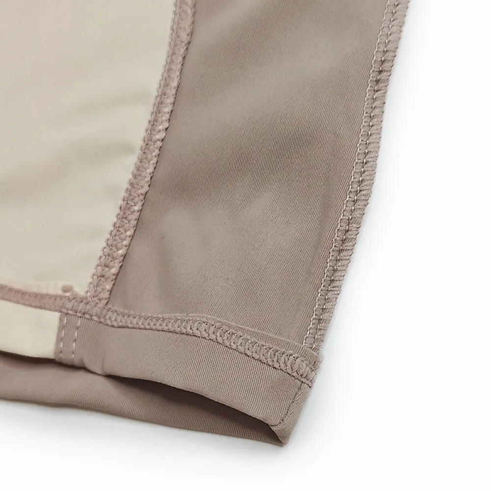 Solid Color Classic Polyester Men's Nylon Elastic Body Suit Sports High Elastic Breathable Flat Angle Vest One-piece Men's EA901