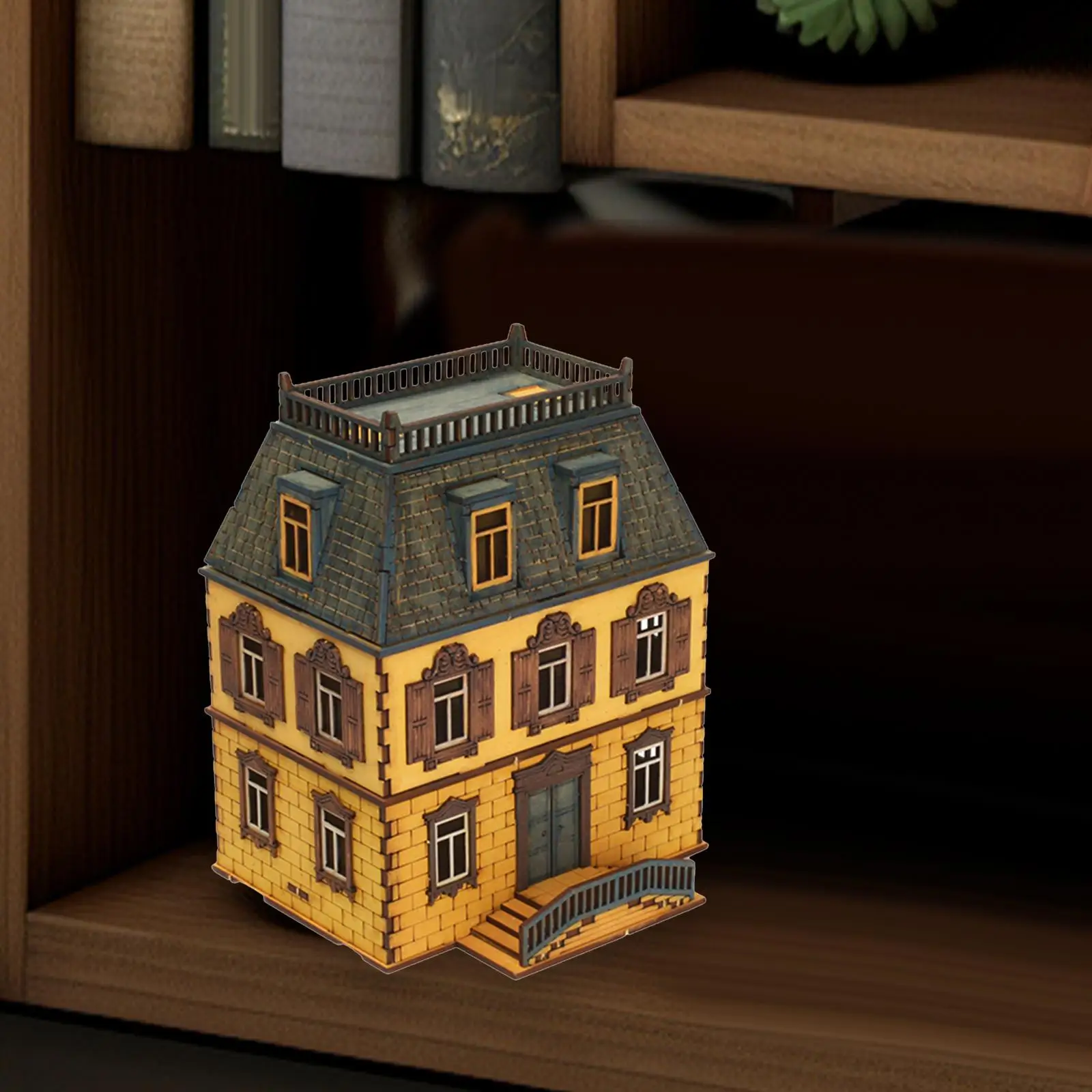 1:72 House Model Creative 3D Puzzle Handicraft Self Assemble Architecture Building Model for Boys Girls Birthday Gift