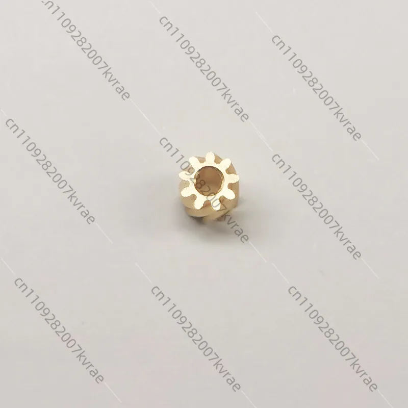 0.4 mode 9-tooth helical gear, 0.4M small module helical gear, cylindrical metal motor shaft for model