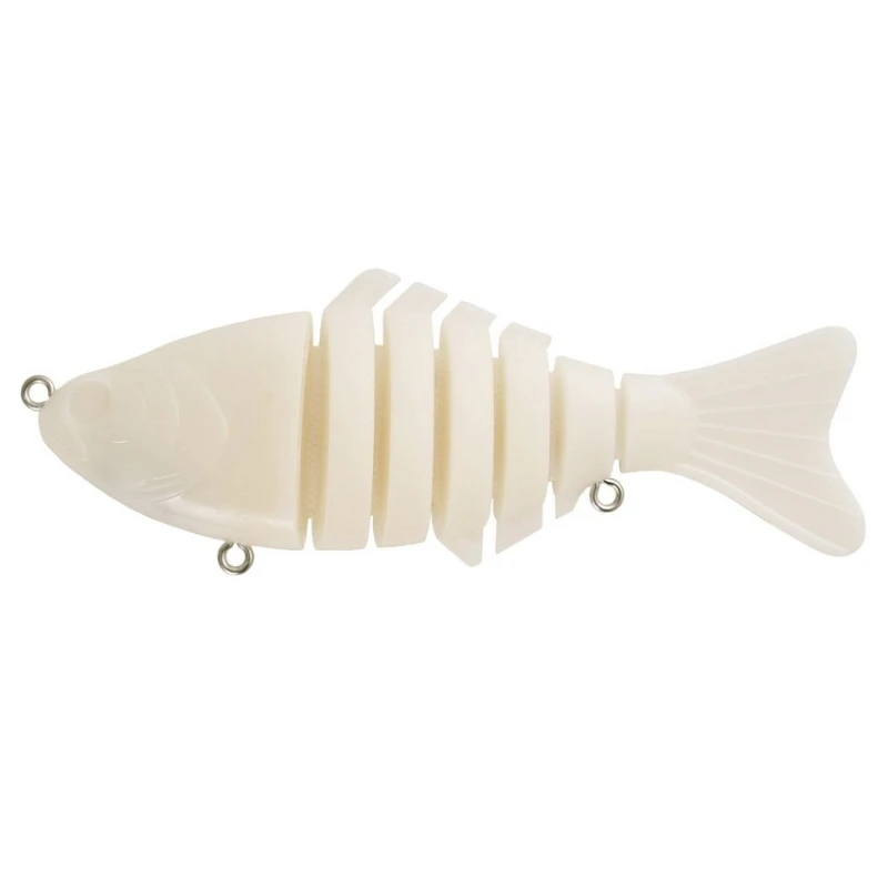 New Unpainted 7 Segmented Swimbait Body 9.6cm 14g Long Cast Sinking Lifelike Plastic Hard Lure Freshwater Saltwater Bass Tackle