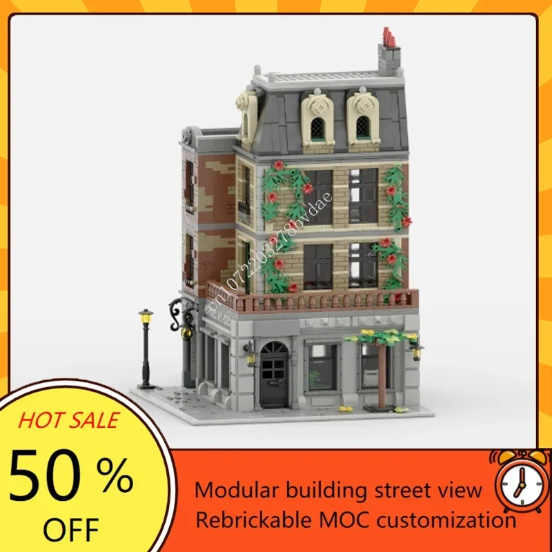 2367PCS Customized MOC Modular Medical Office Street View Model Building Blocks Technology Bricks DIY Assembly Toys Kids Gifts