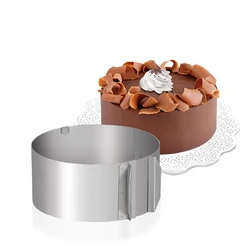 Adjustable Round Cake Ring Mold Retractable Mousse Cake Ring Stainless Steel Circle Baking Ring Cake Tools 189