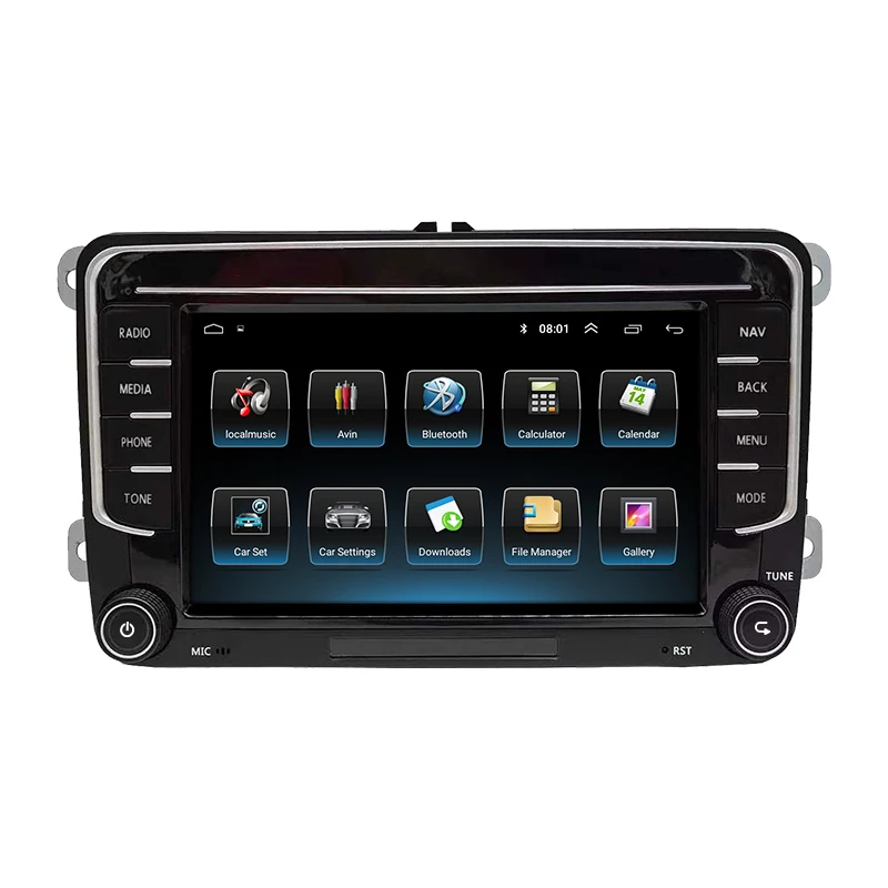 Afbeelding 3: Dubbel Din Auto Dvd-speler 2 Din 7 Inch Gps-navigatie Android Autoradio Voor Vw/Caddy/Passat/Golf 5 6/Jetta/Polo/Touran/Seat