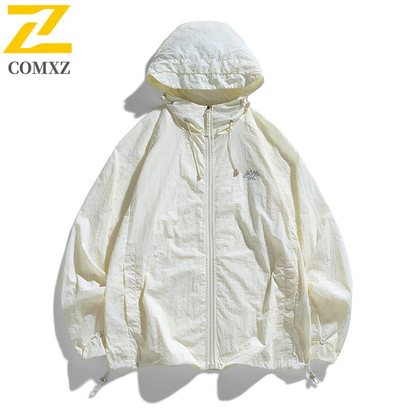 UPF 50+ UV Sun Protection Jacket Men Hoodie Windbreaker Breathable Ultrathin Sunscreen Windbreaker Women Outdoor Running Coat