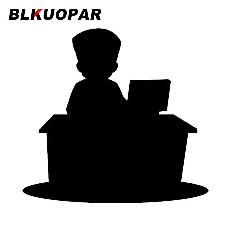 

BLKUOPAR for Kashmiri Man Cartoon Character Car Stickers Waterproof Scratch Proof Creative Decals Motorcycle Car Accessories