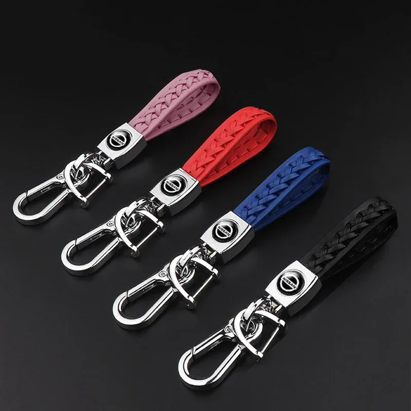 Car Keychain Key Rings Pendant Holder for Nissan Qashqai Elgrand Leaf Juke Patrol Micra X Trail Tiida Navara Nismo Note Teana