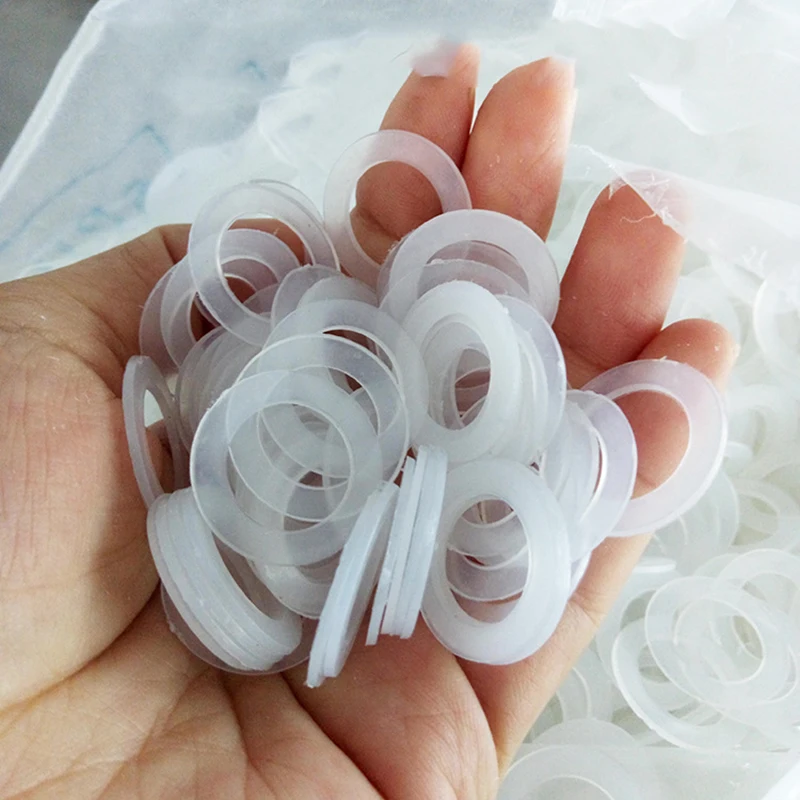 100pcs Silicone Washer Shim Spacer Washer Gasket Rings Eyelets O-Ring Flat DIY clothing Material