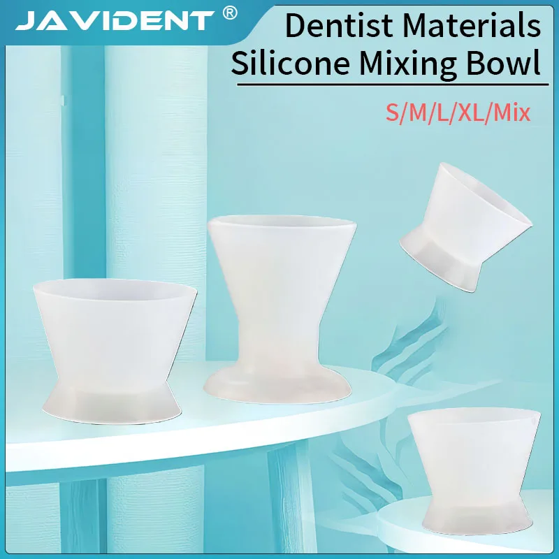 4Pcs/Set Silicone Dental Mixing Cup Soft Flexible Dentistry Dappen Dish Mixing  Bowls Autoclavable Dentist Materials